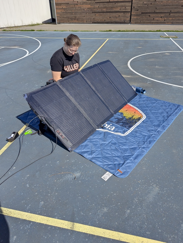 May 4 setup before the wooden frame