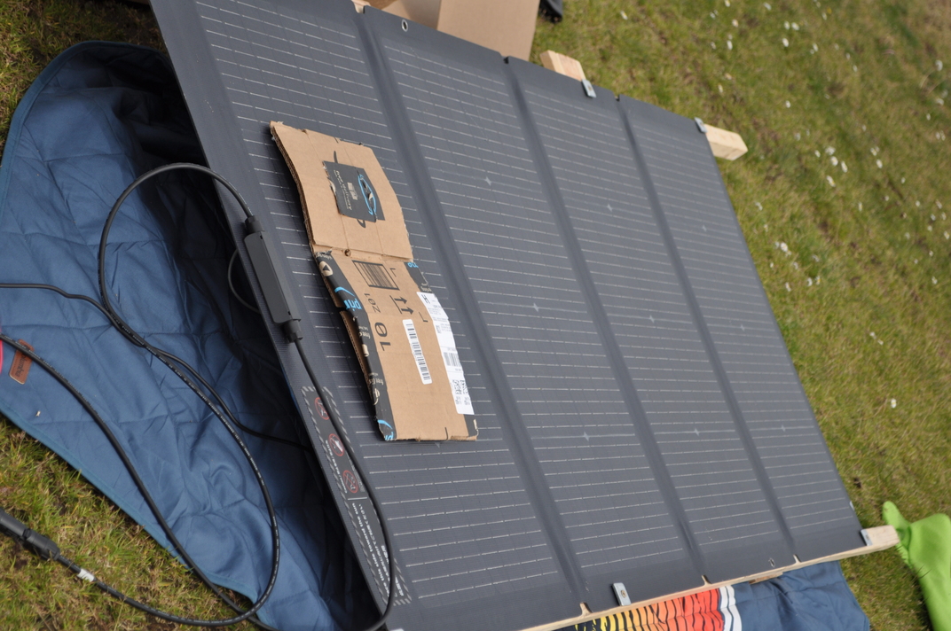 Amazon cardboard blocking 1/8 of a sub-panel