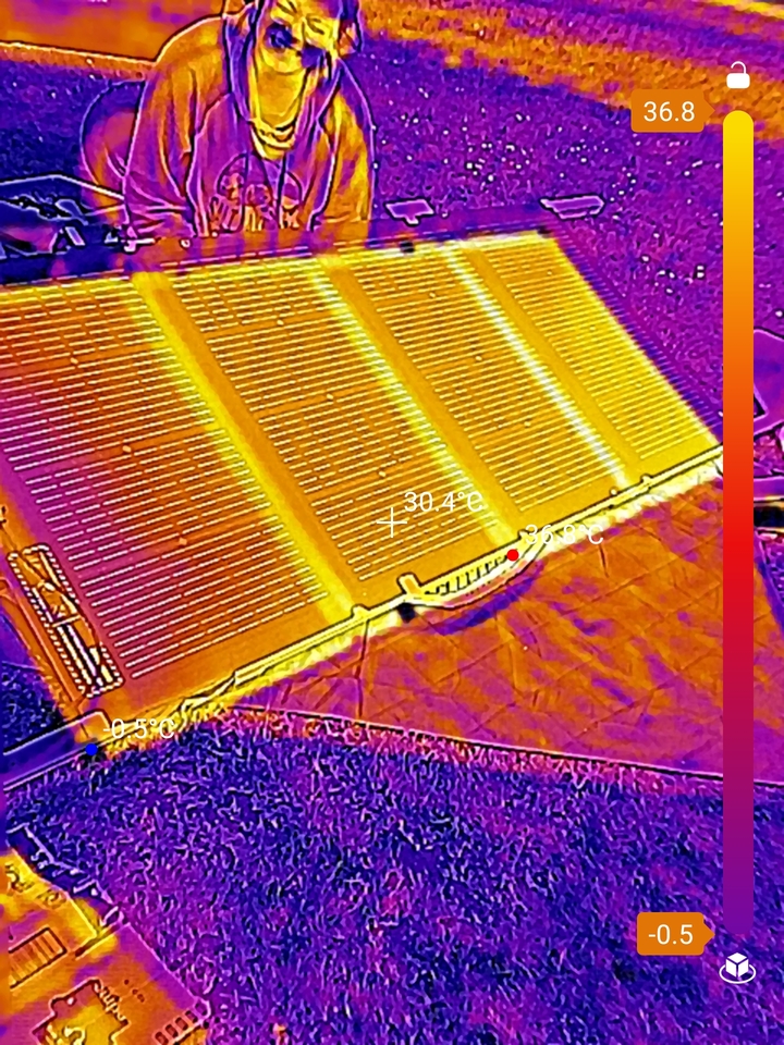 Thermal: Amanda at 30° incident angle, May 9